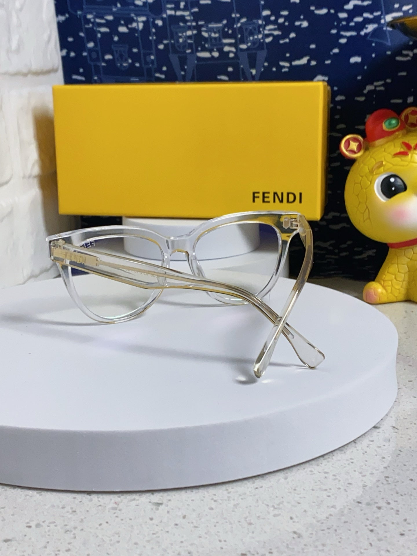 Fendi Blue-Light Square Silver Lens Sunglasses for Men & Women - 372472 - detail image 3