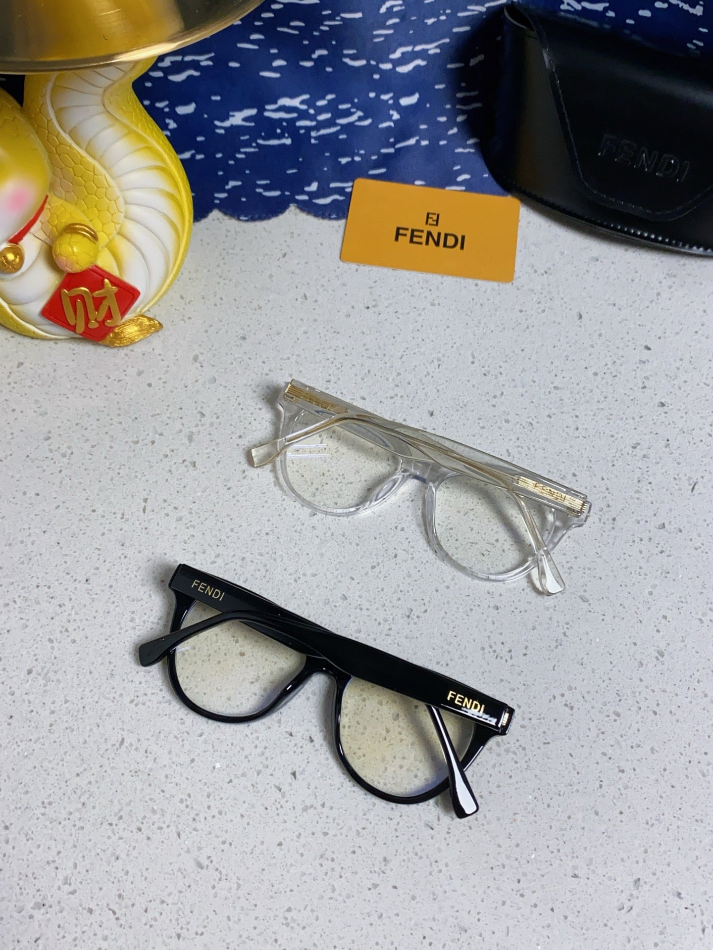 Fendi Blue-Light Square Silver Lens Sunglasses for Men & Women - detail image 10