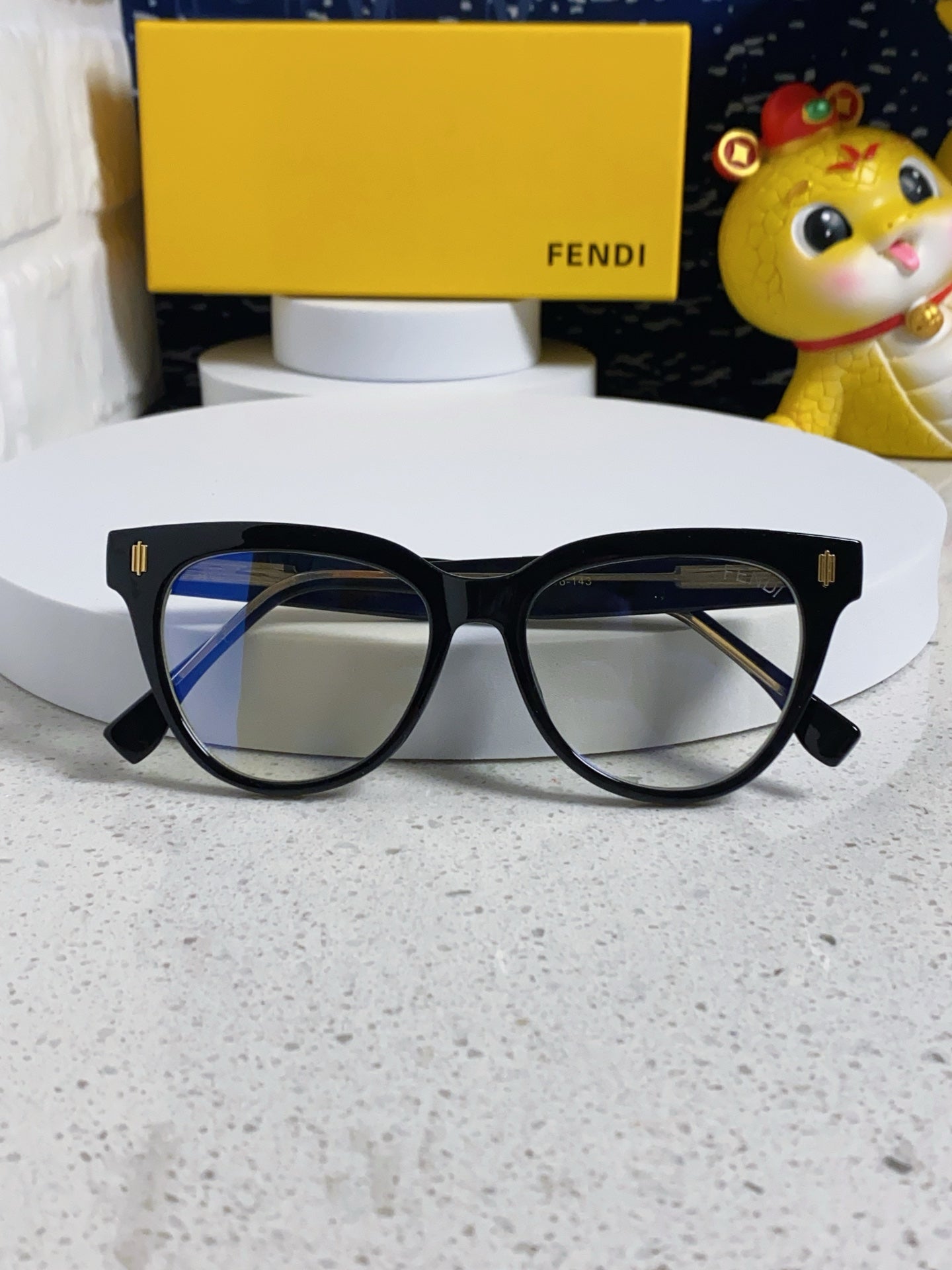 Fendi Blue-Light Square Silver Lens Sunglasses for Men & Women - detail image 8