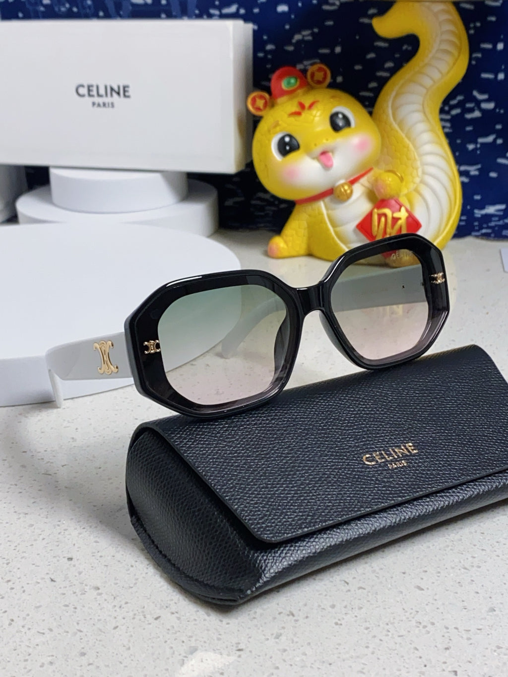 Celine Fashion Silver Lens Sunglasses for Women - 372026 - detail image 9