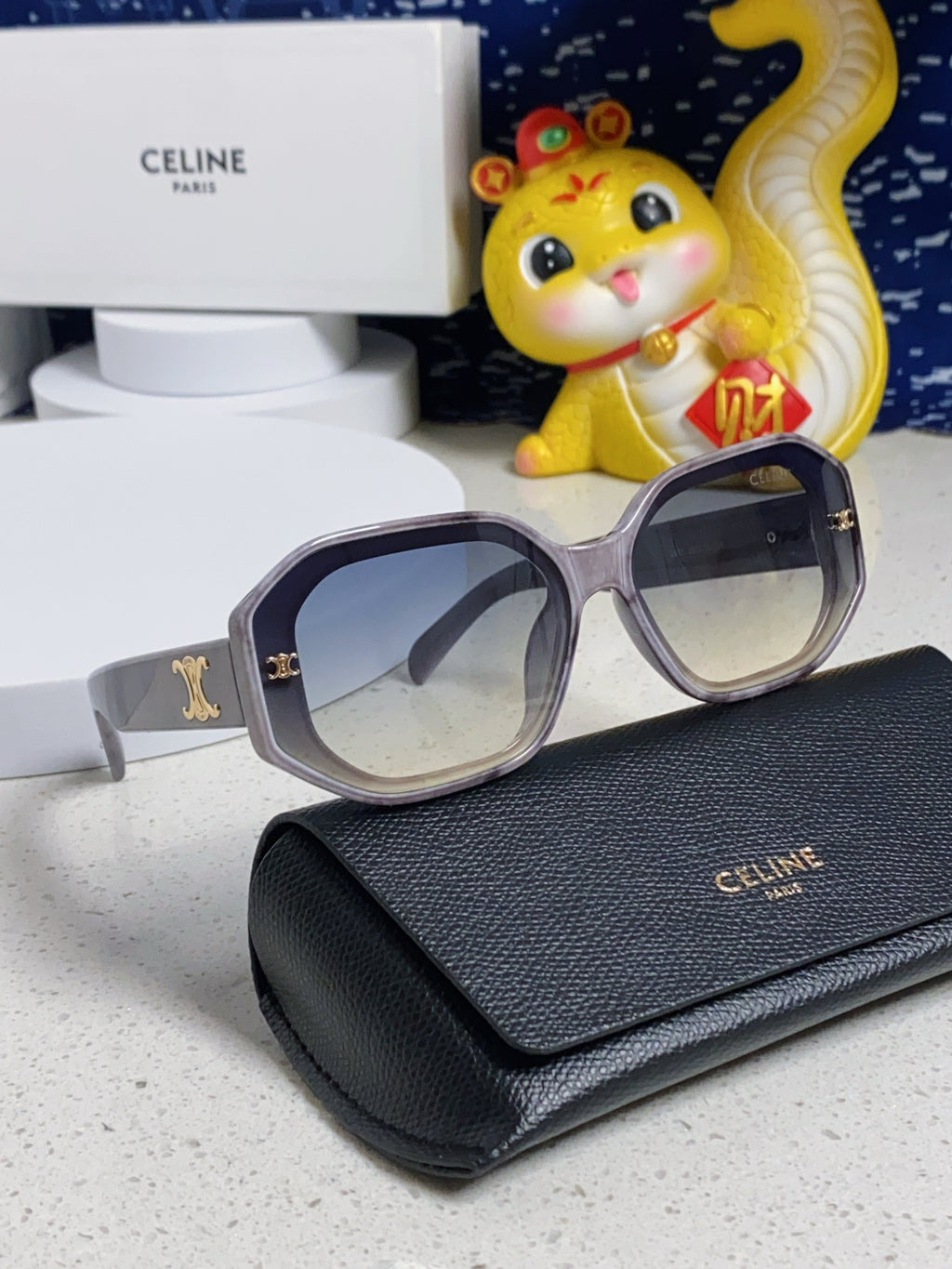 Celine Fashion Gray Lens Sunglasses for Women - 372027 - detail image 9