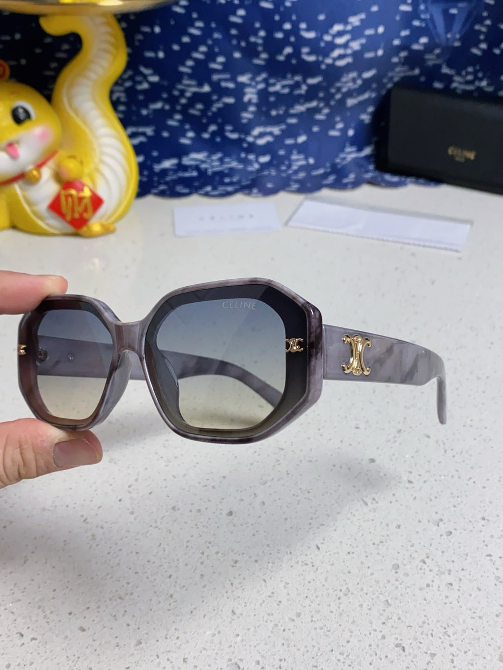 Celine Fashion Gray Lens Sunglasses for Women - 372027 - detail image 6