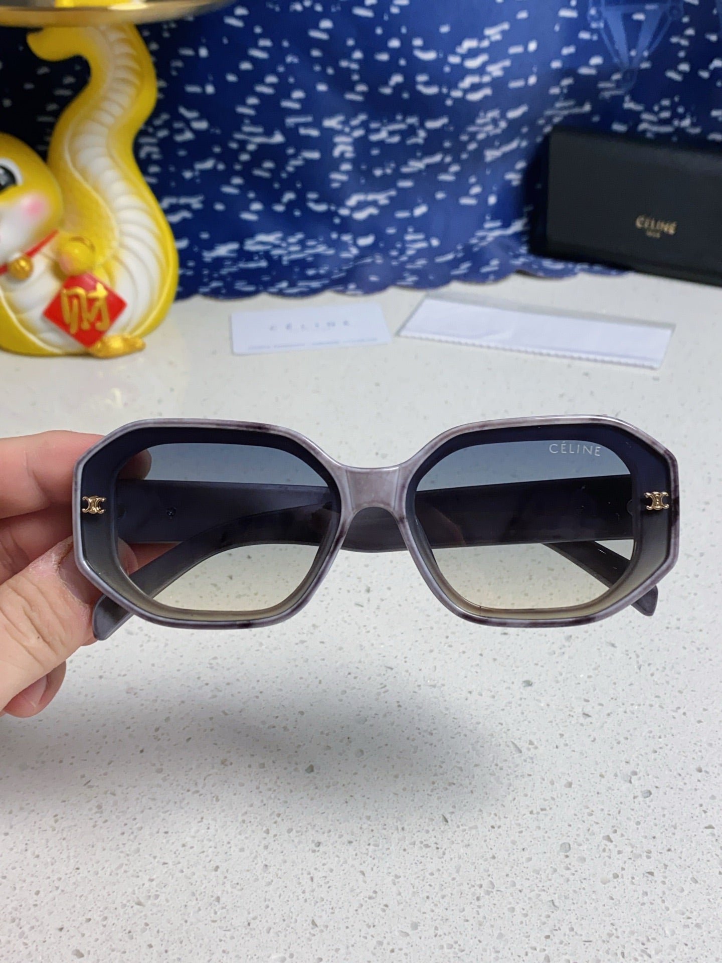 Celine Fashion Gray Lens Sunglasses for Women - 372027 - detail image 4