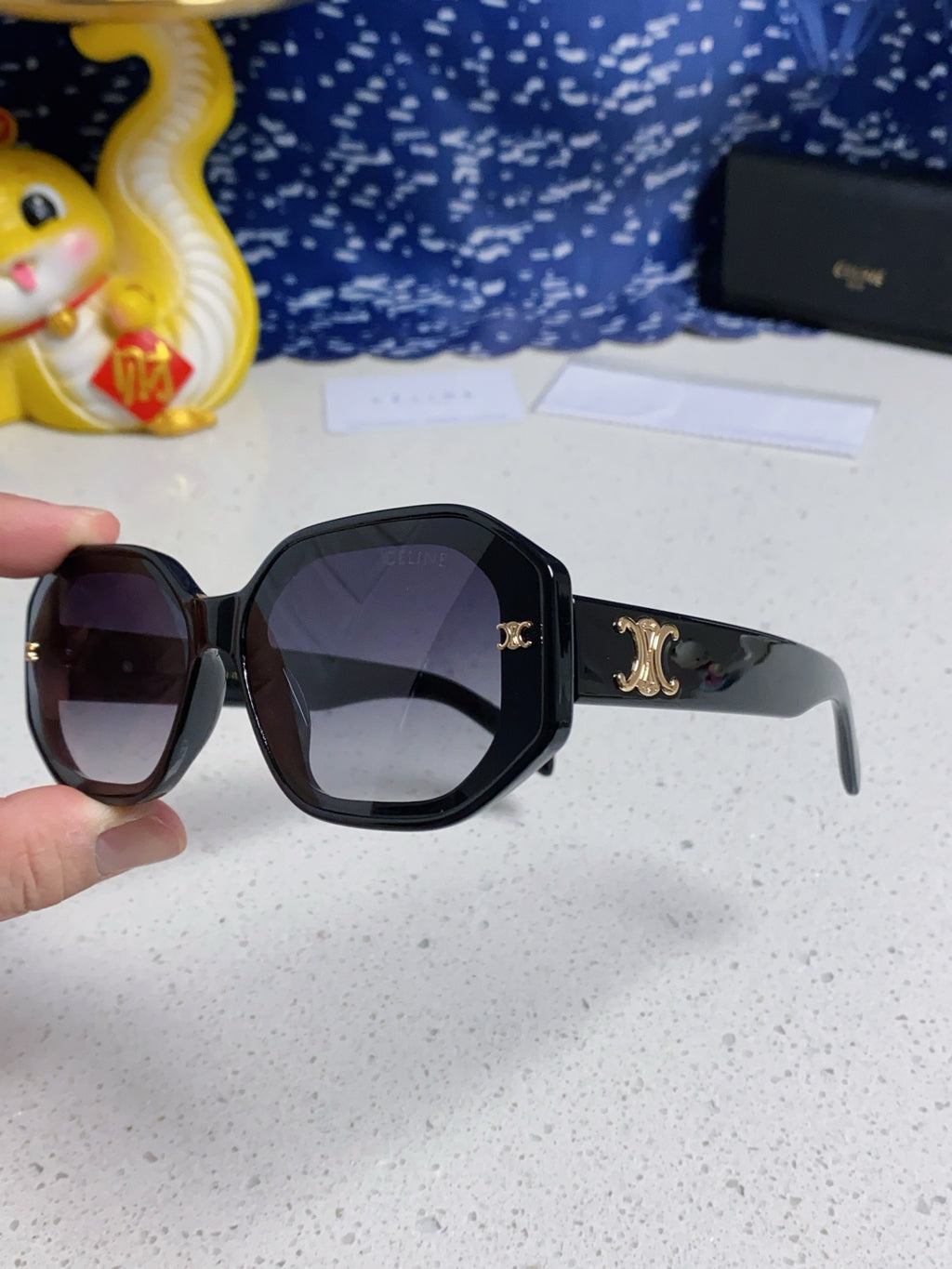 Celine Fashion Blue Lens Sunglasses for Women - detail image 6