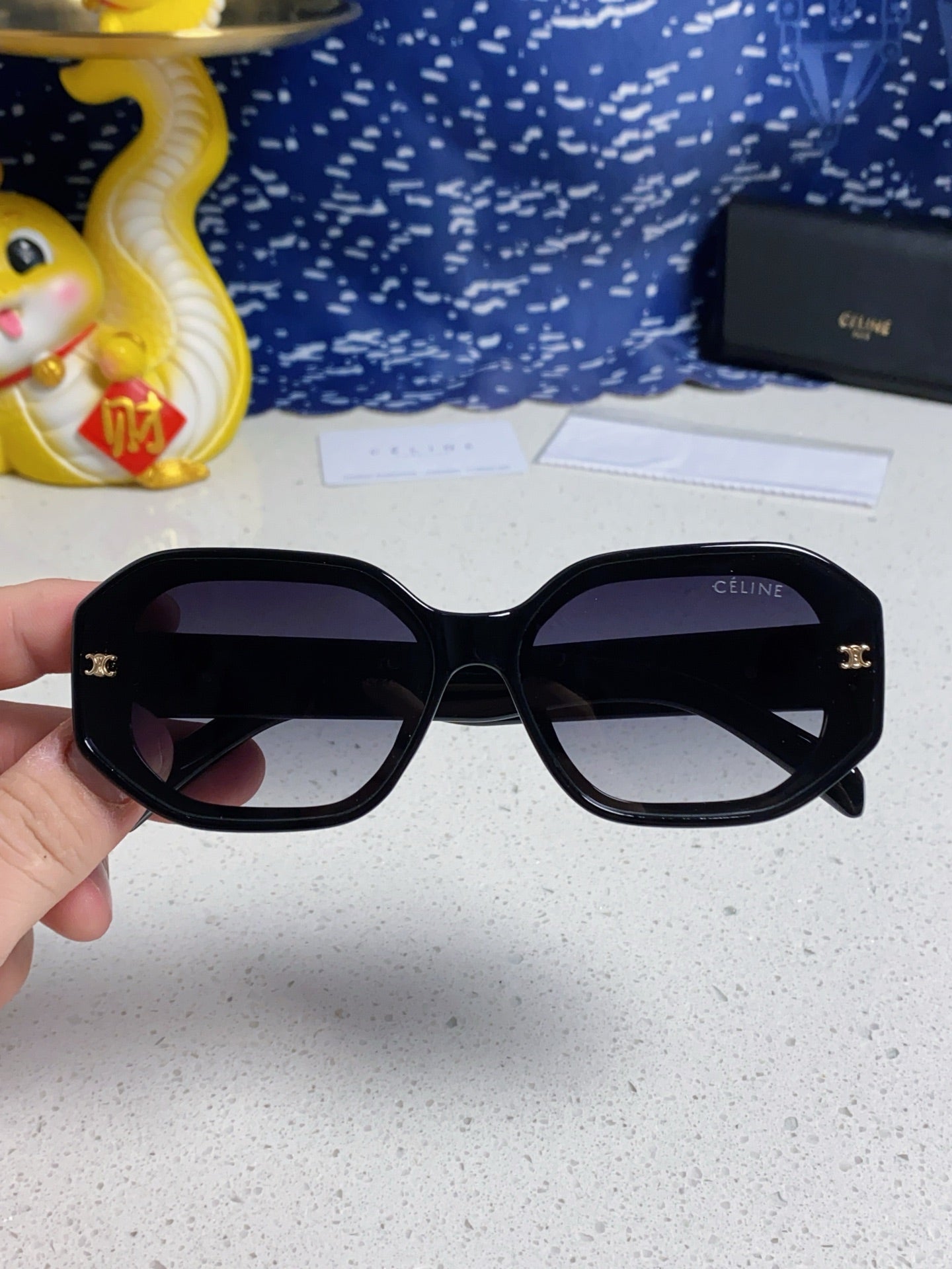 Celine Fashion Blue Lens Sunglasses for Women - detail image 4