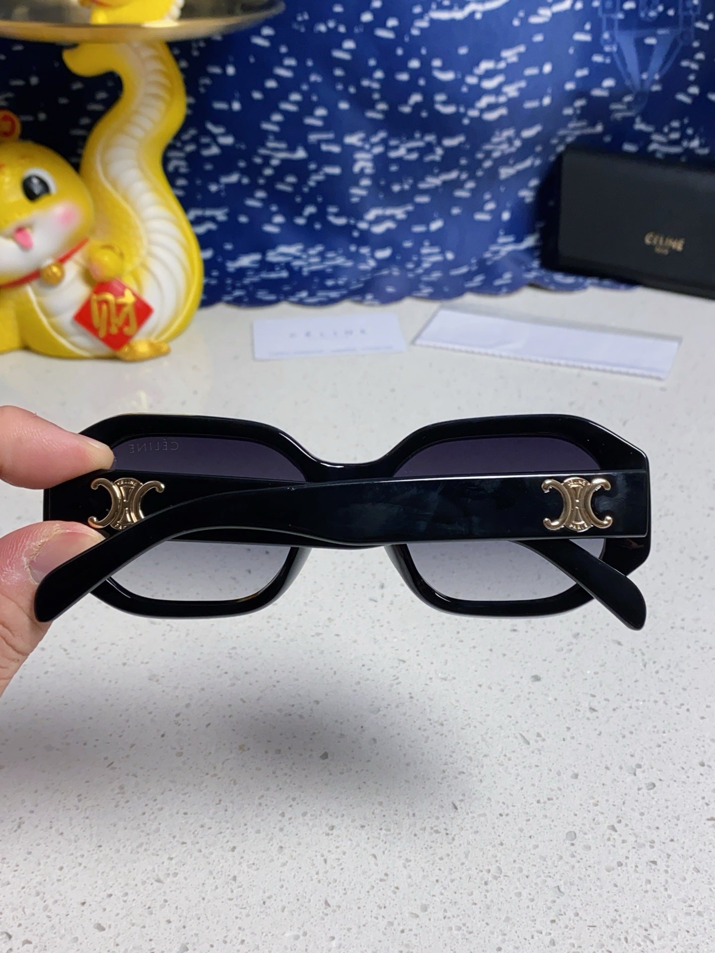 Celine Fashion Blue Lens Sunglasses for Women - detail image 5