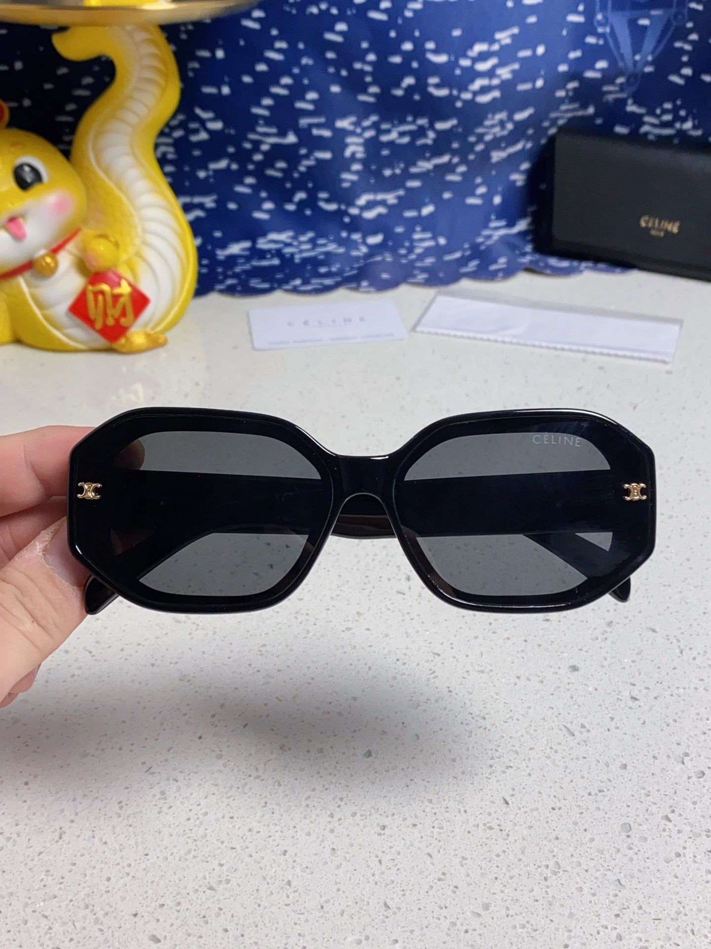 Celine Fashion Gray Lens Sunglasses for Women - 372031 - detail image 4