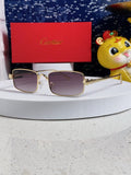 Cartier CT0473S Metal Square Silver Lens Sunglasses for Men & Women - 465918