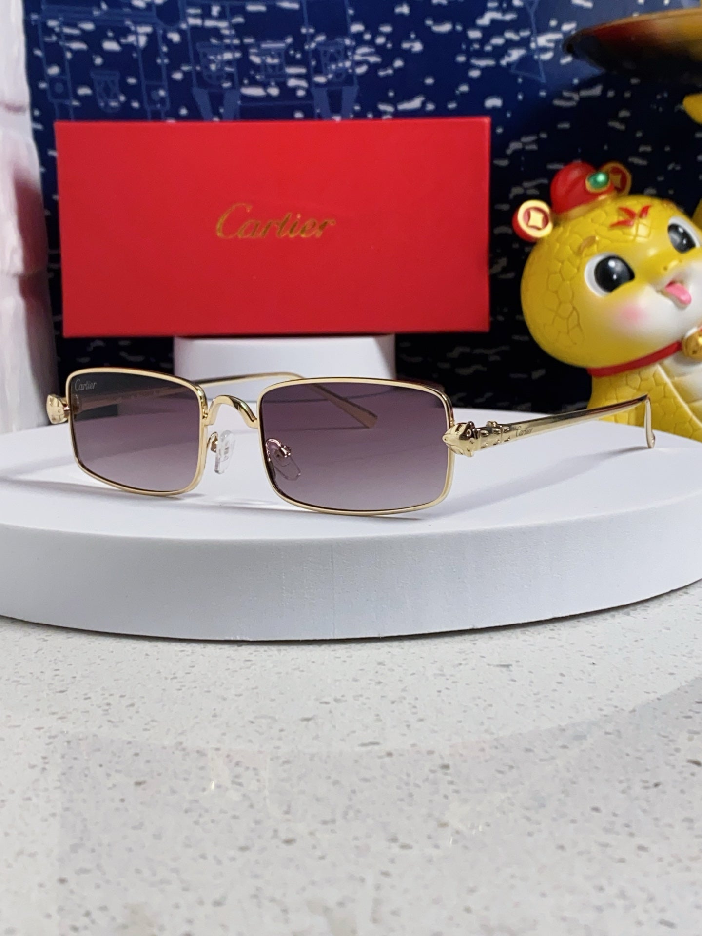 Cartier CT0473S Metal Square Silver Lens Sunglasses for Men & Women - 465918
