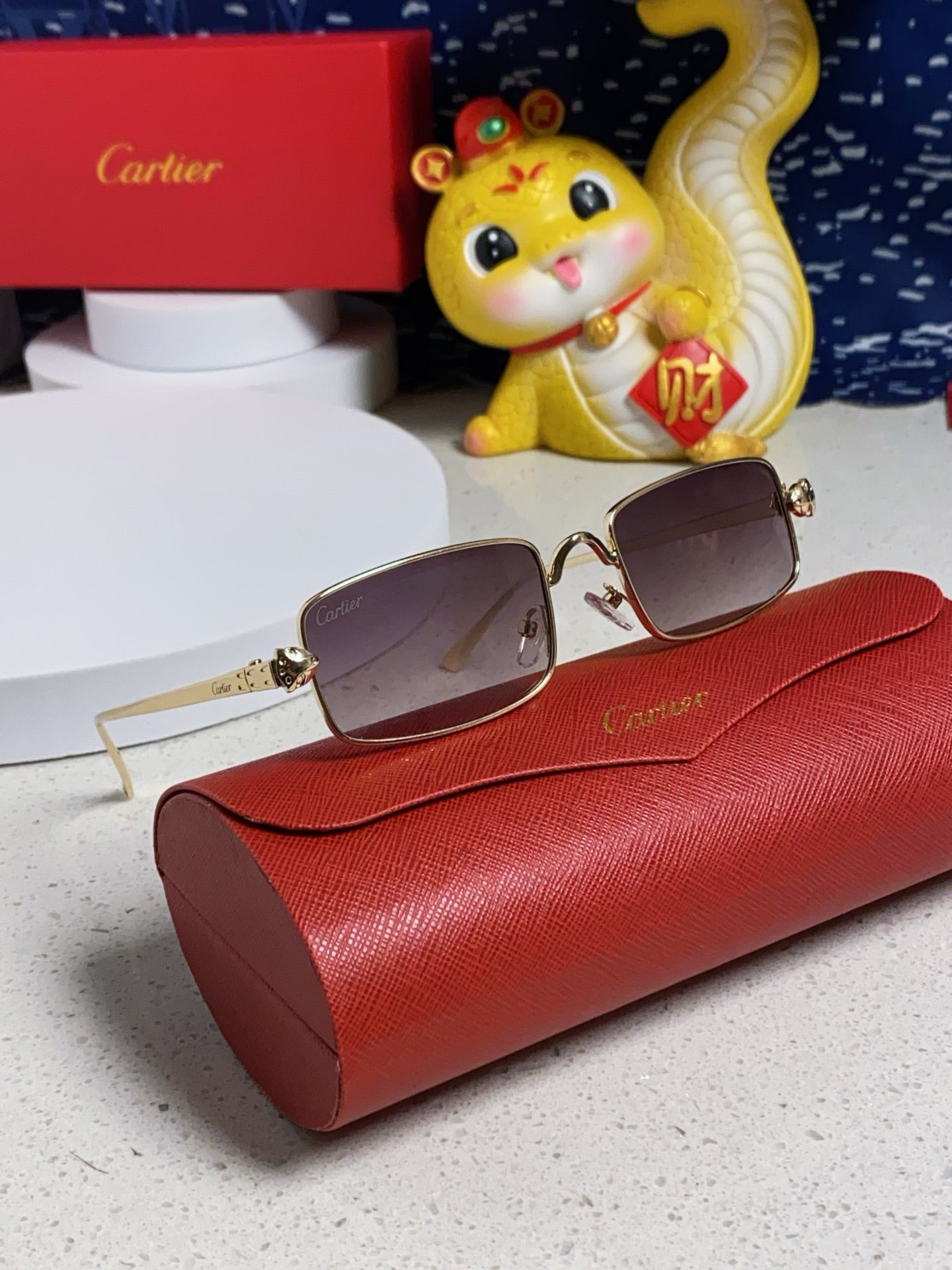Cartier CT0473S Metal Square Silver Lens Sunglasses for Men & Women - 465918 - detail image 9