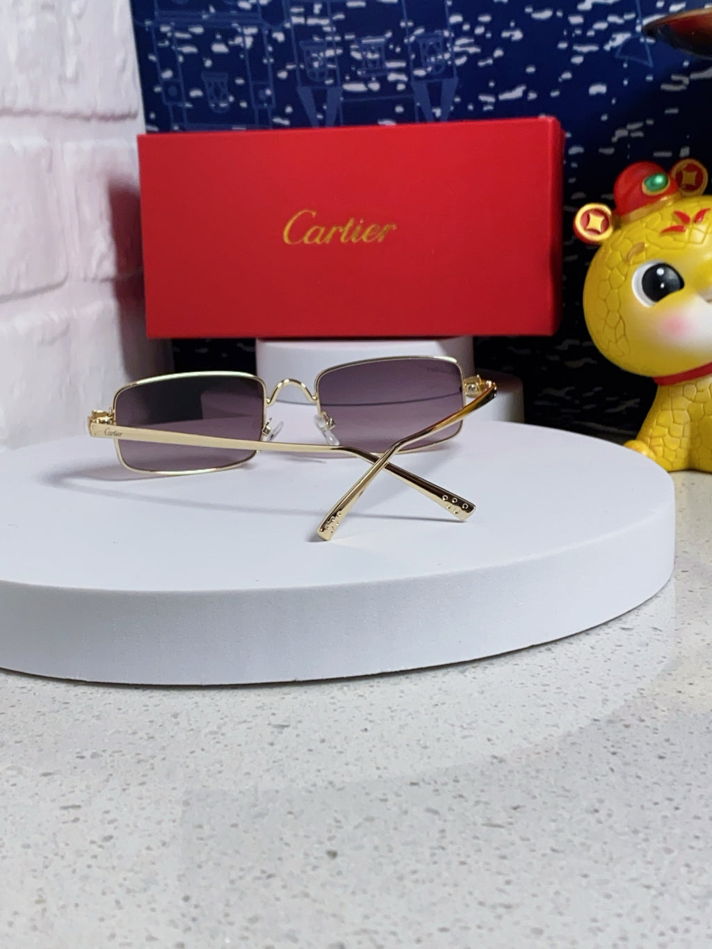 Cartier CT0473S Metal Square Silver Lens Sunglasses for Men & Women - 465918 - detail image 3