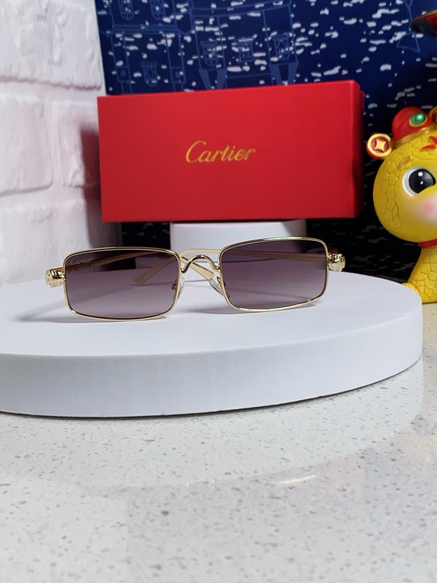 Cartier CT0473S Metal Square Silver Lens Sunglasses for Men & Women - 465918 - detail image 2