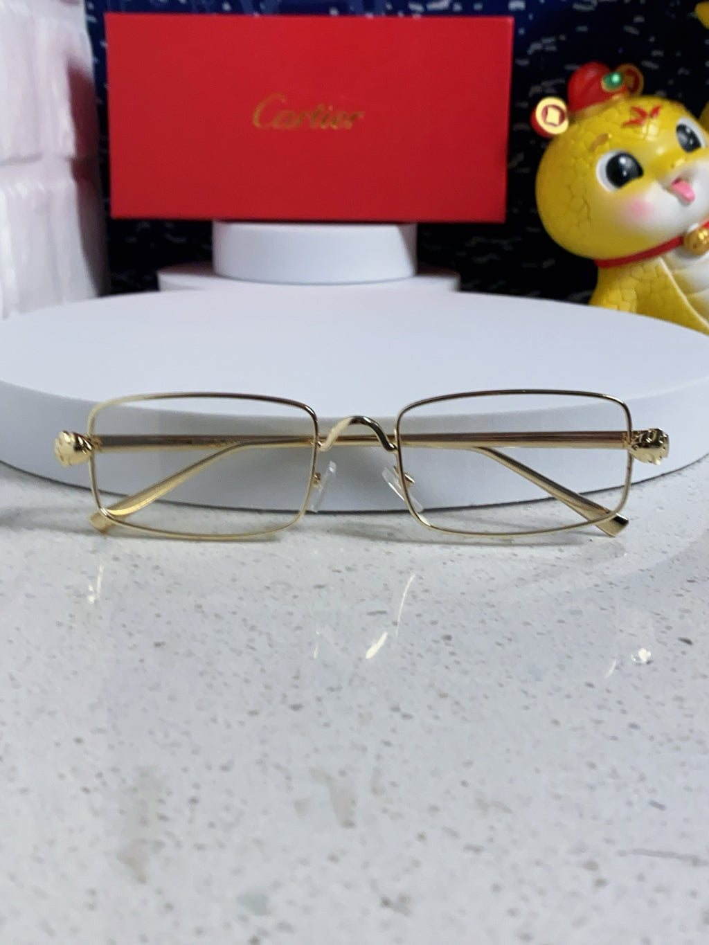 Cartier CT0473S Metal Square Silver Lens Sunglasses for Men & Women - detail image 8