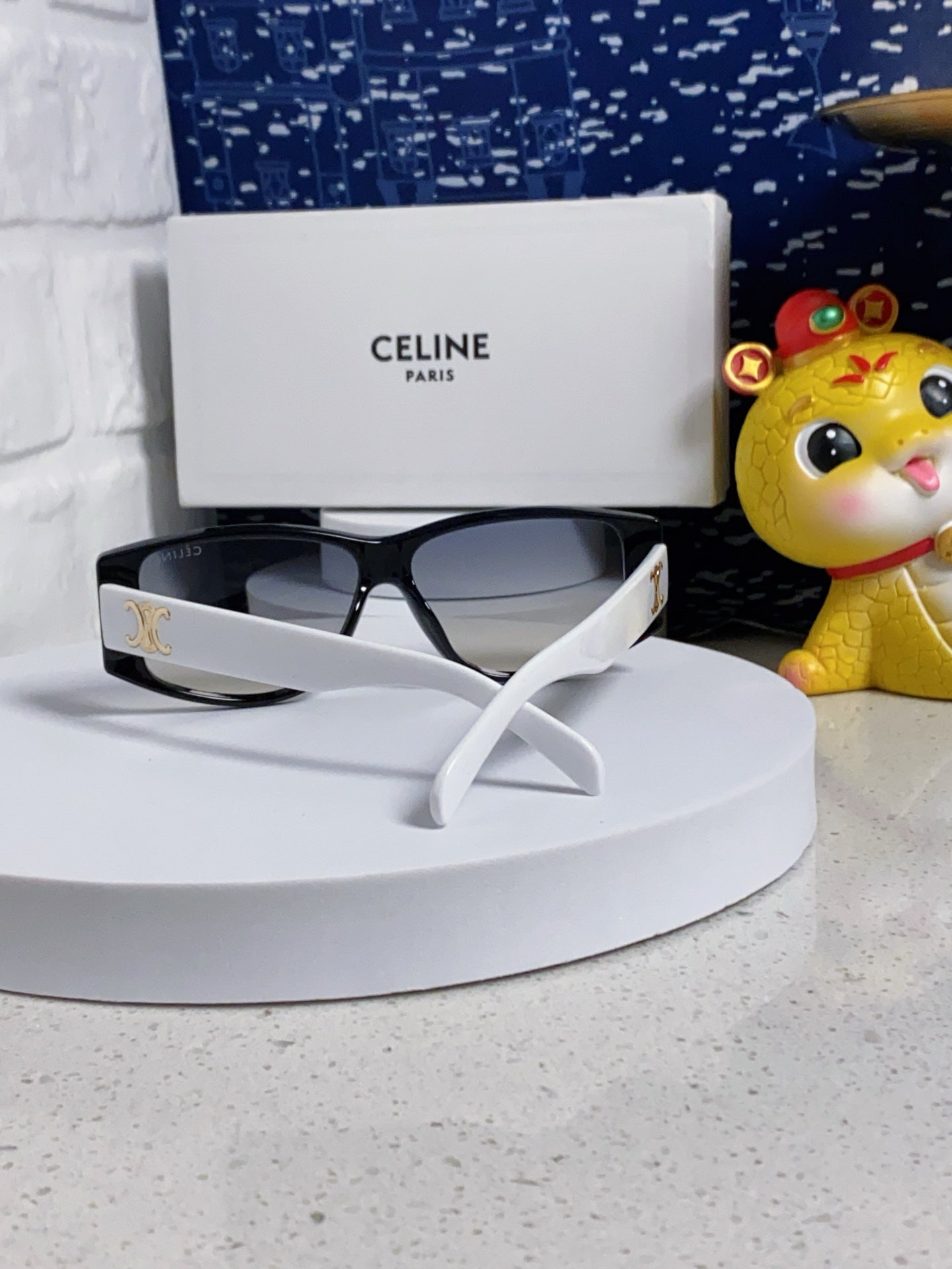 Celine Oversized Silver Lens Sunglasses for Women - detail image 3