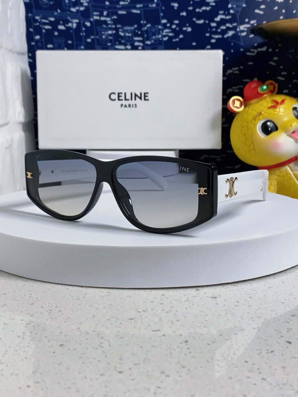 Celine Oversized Silver Lens Sunglasses for Women