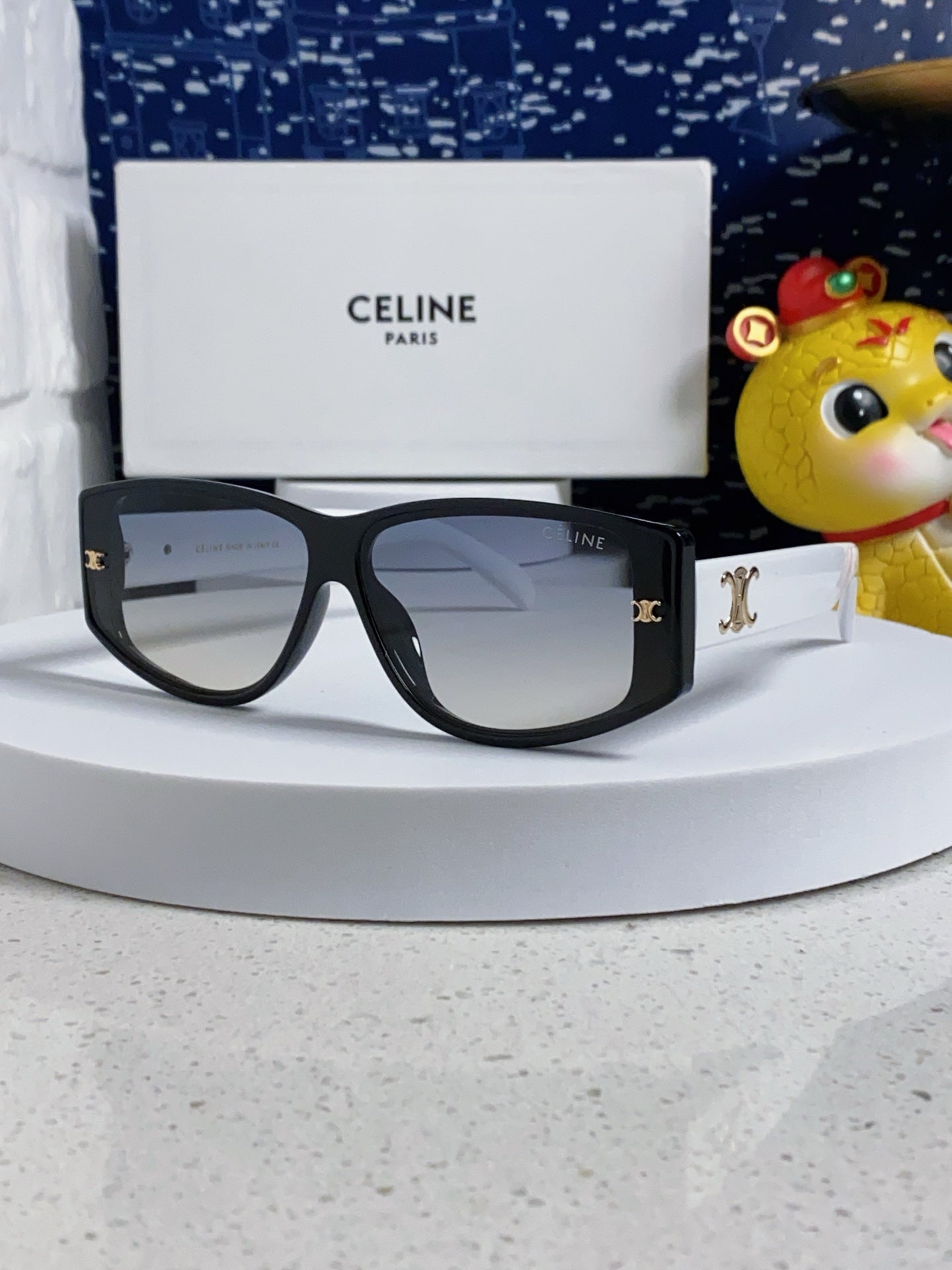 Celine Oversized Silver Lens Sunglasses for Women