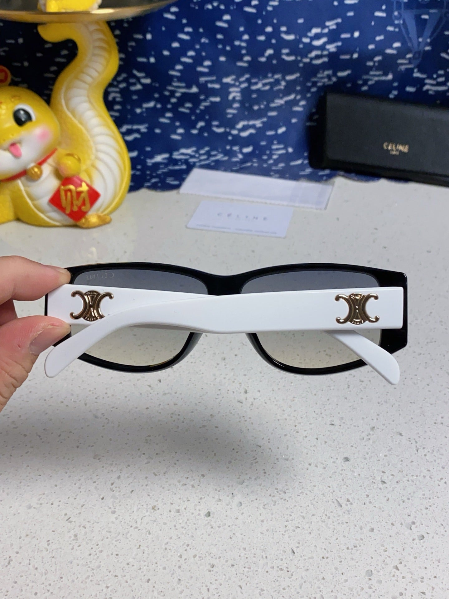 Celine Oversized Silver Lens Sunglasses for Women - detail image 5