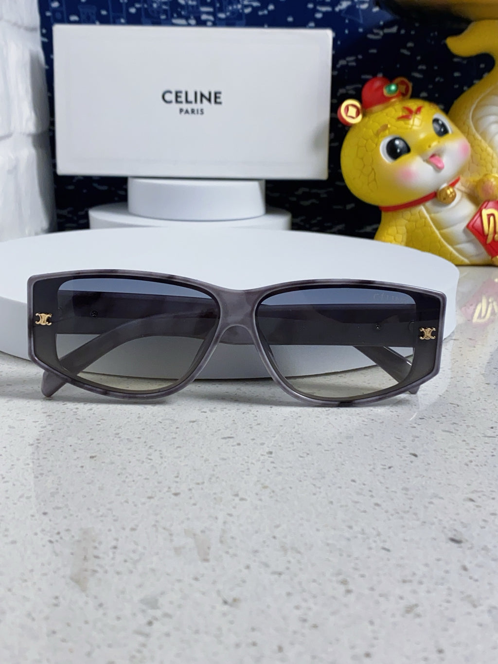 Celine Oversized Gray Lens Sunglasses for Women - detail image 8