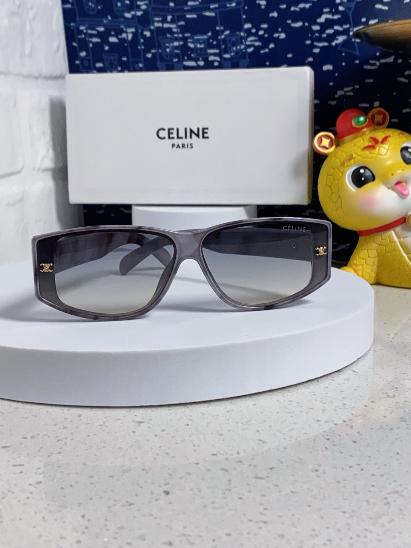 Celine Oversized Gray Lens Sunglasses for Women - detail image 2