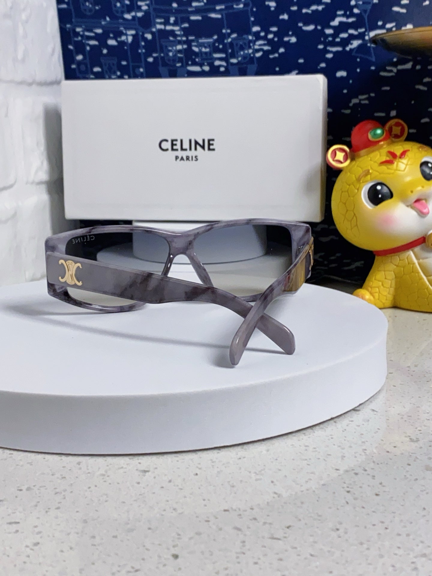 Celine Oversized Gray Lens Sunglasses for Women - detail image 3