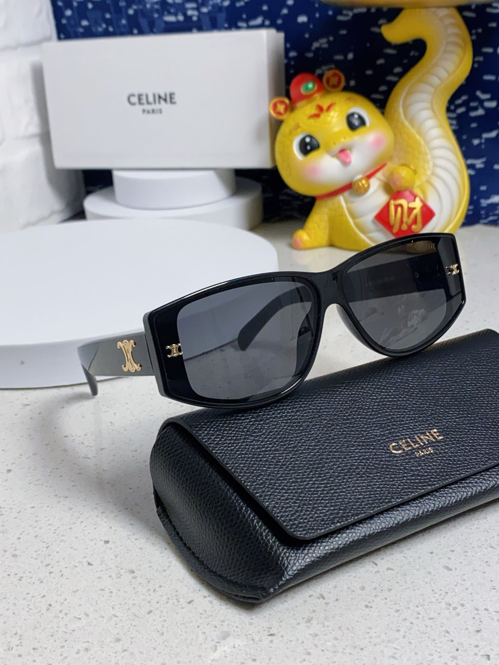 Celine Oversized Brown Lens Sunglasses for Women - detail image 9