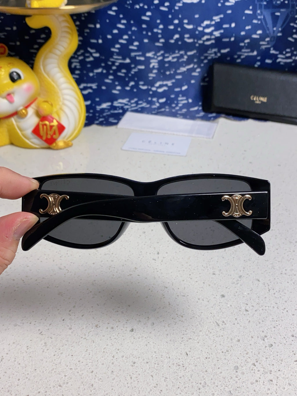 Celine Oversized Brown Lens Sunglasses for Women - detail image 5