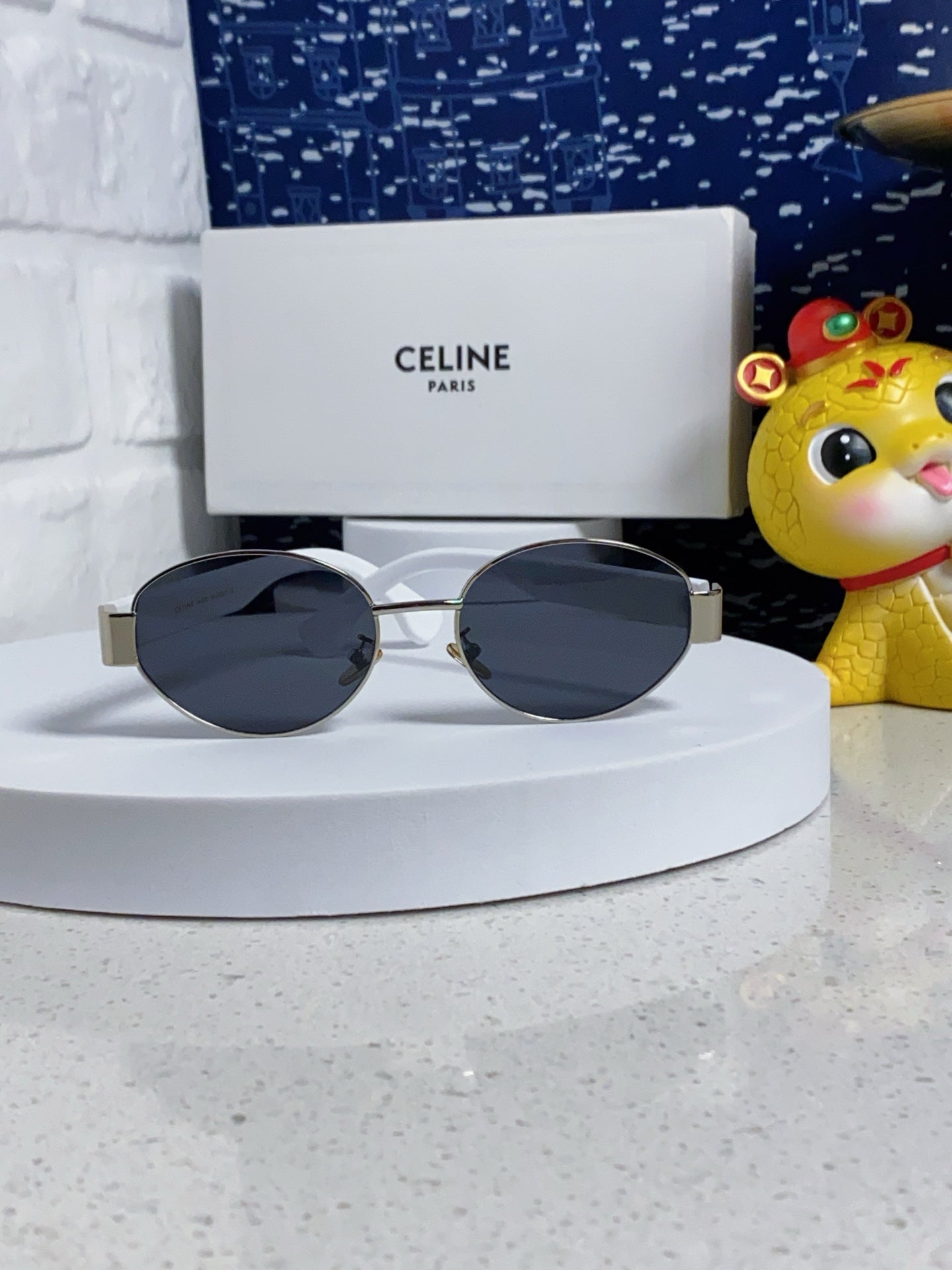 Celine Round Silver Lens Sunglasses for Men & Women - 398832 - detail image 2