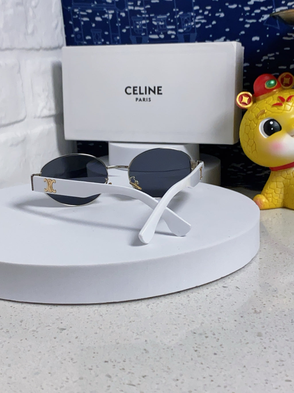 Celine Round Silver Lens Sunglasses for Men & Women - 398832 - detail image 3