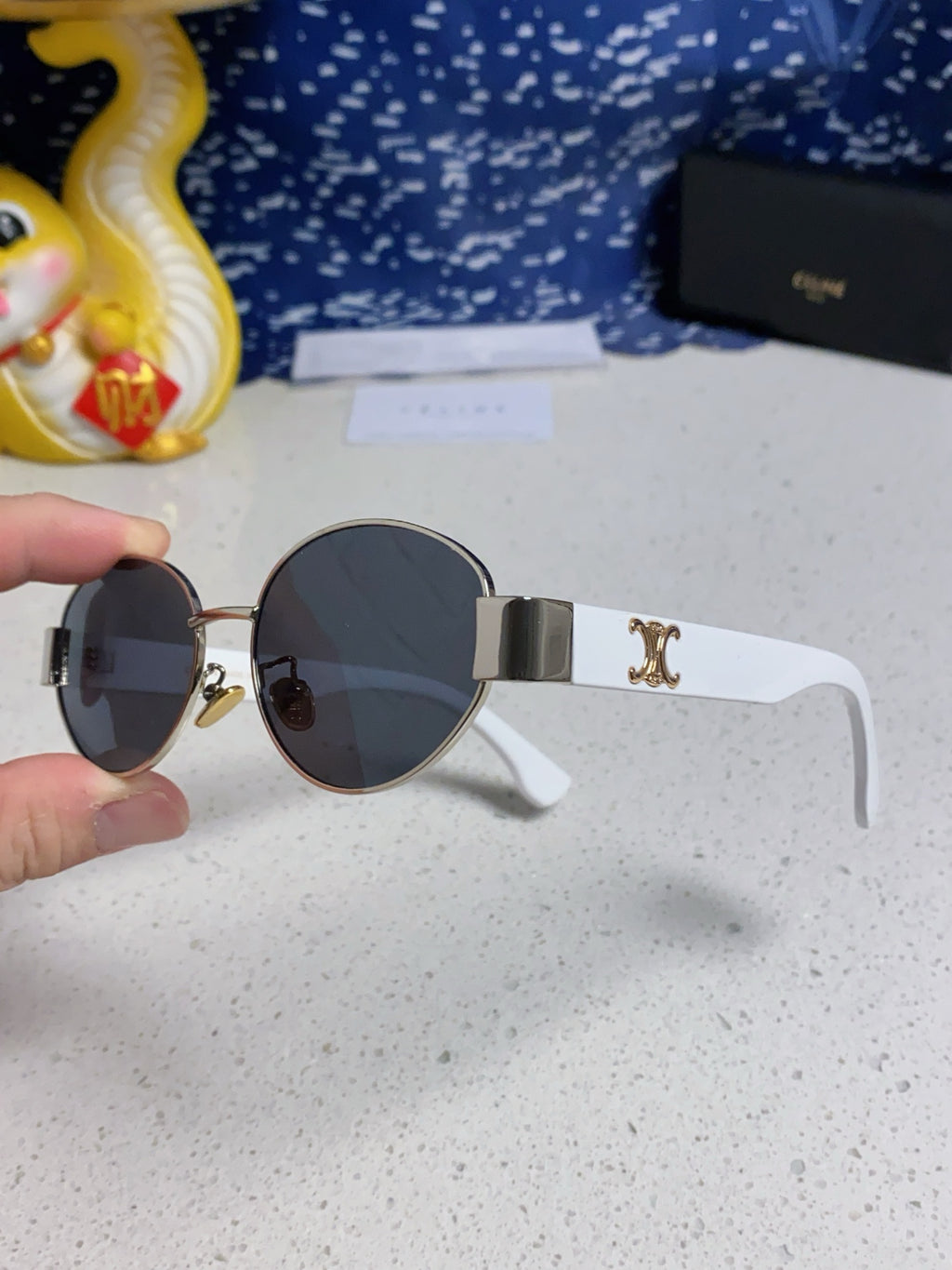 Celine Round Silver Lens Sunglasses for Men & Women - 398832 - detail image 6