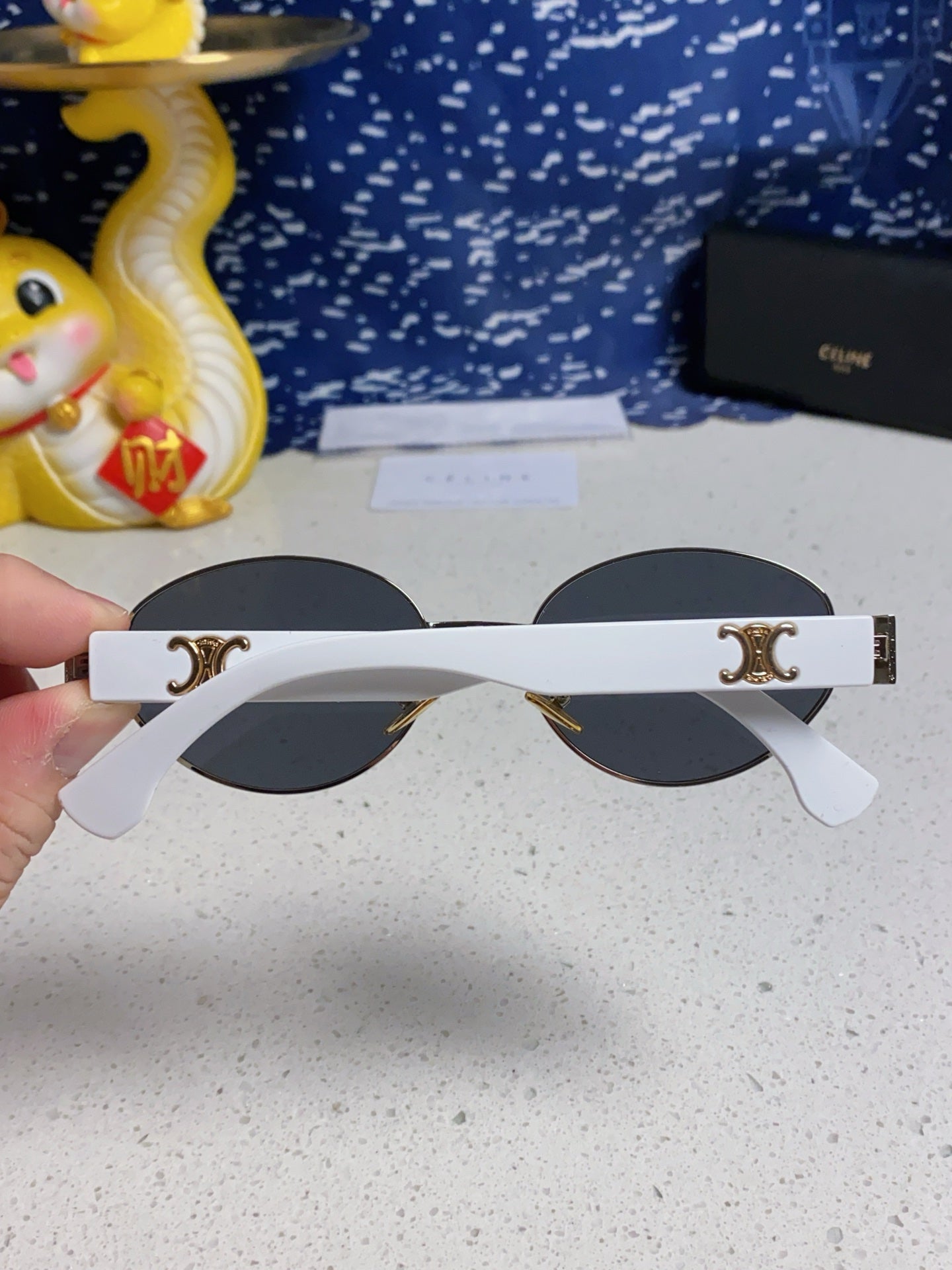 Celine Round Silver Lens Sunglasses for Men & Women - 398832 - detail image 5