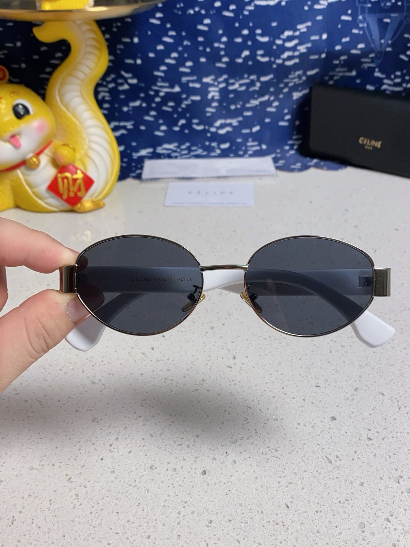 Celine Round Silver Lens Sunglasses for Men & Women - 398832 - detail image 4