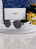 Celine Round Silver Lens Sunglasses for Men & Women - 398832