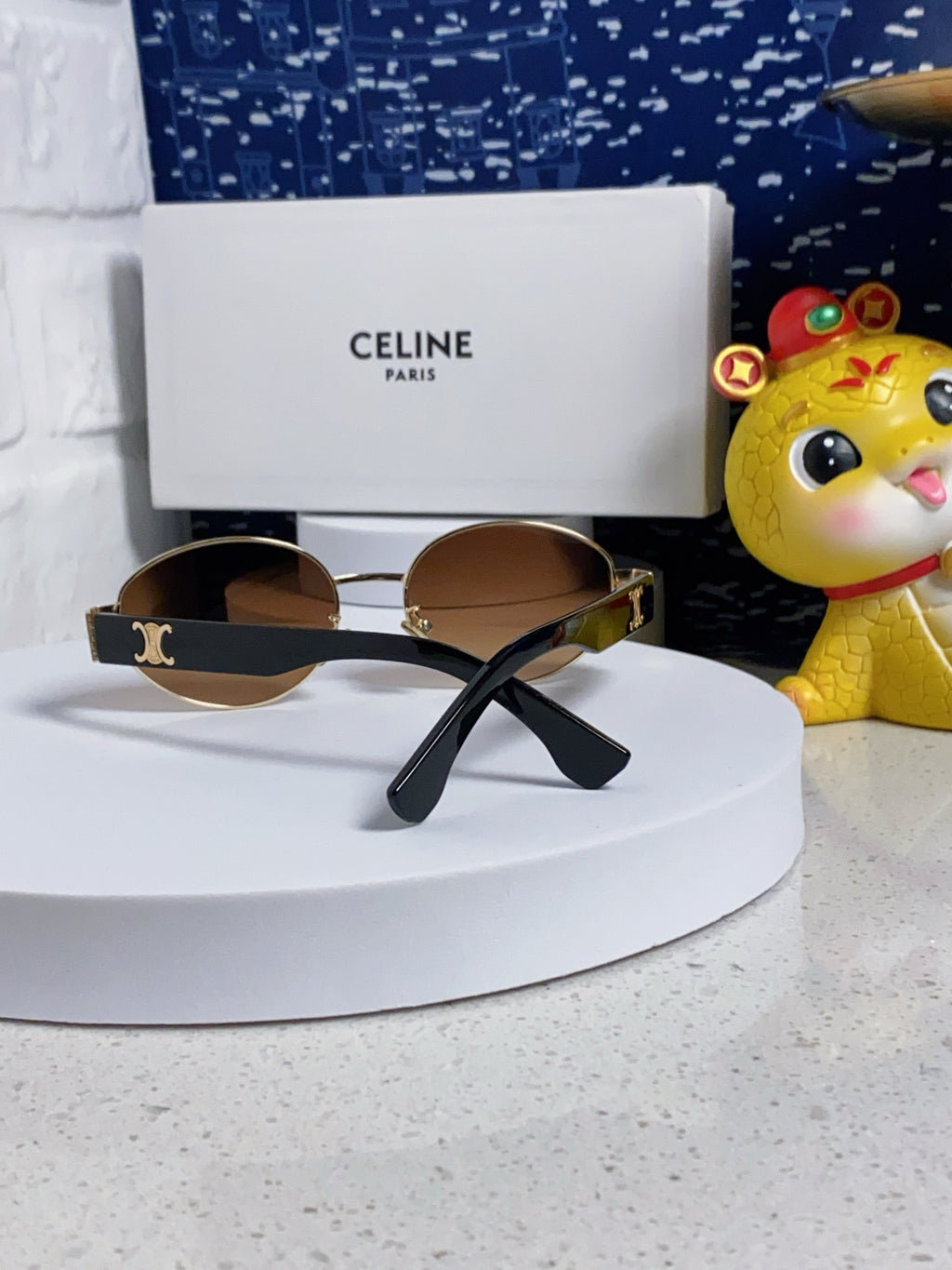 Celine Round Brown Lens Sunglasses for Men & Women - 398833 - detail image 3