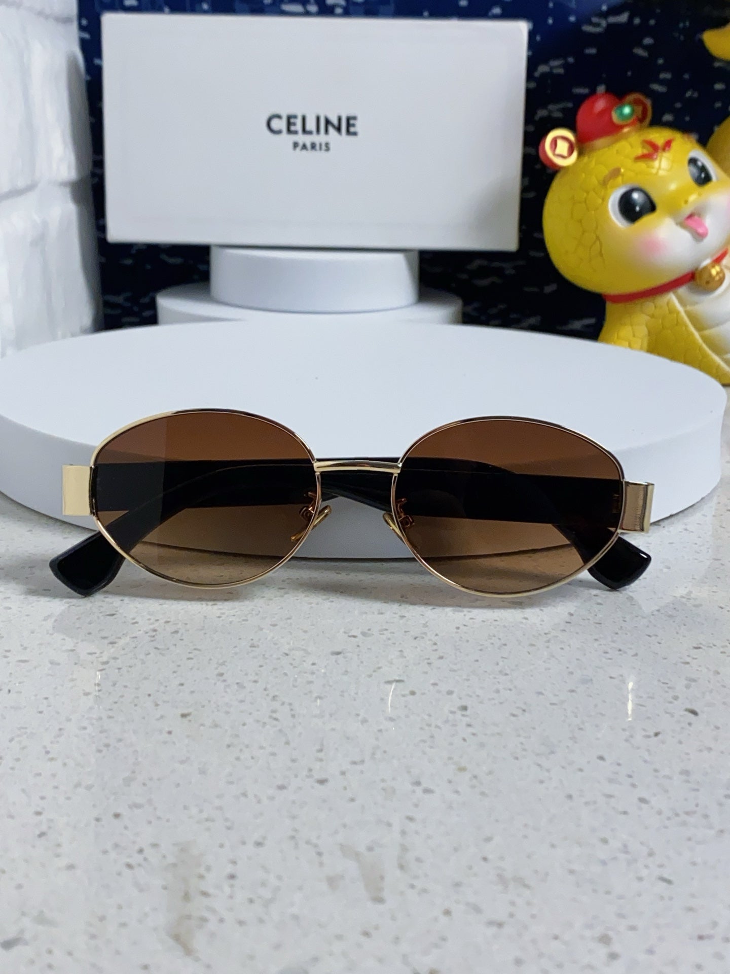 Celine Round Brown Lens Sunglasses for Men & Women - 398833 - detail image 9