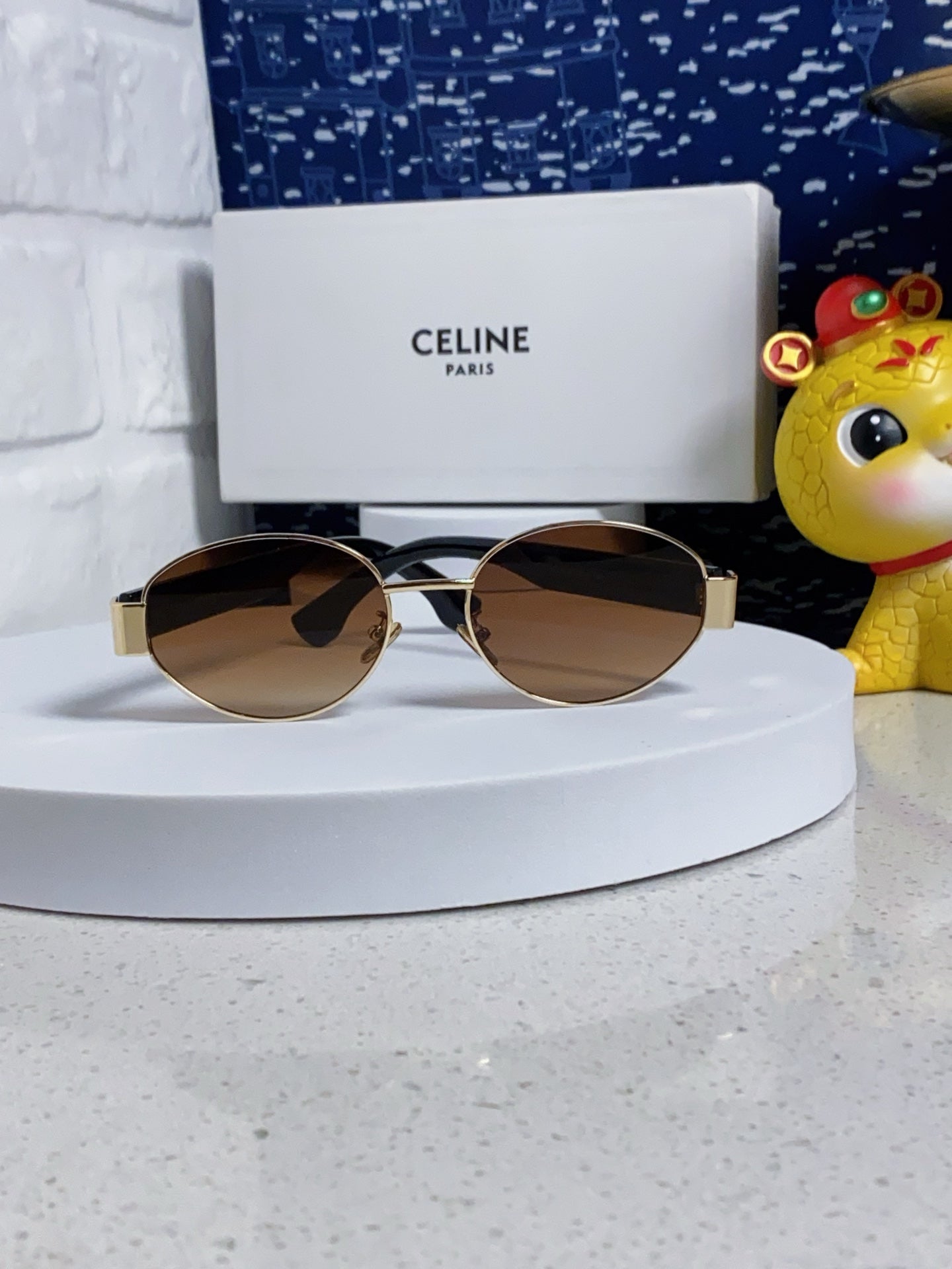 Celine Round Brown Lens Sunglasses for Men & Women - 398833 - detail image 2