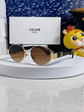 Celine Round Brown Lens Sunglasses for Men & Women - 398833