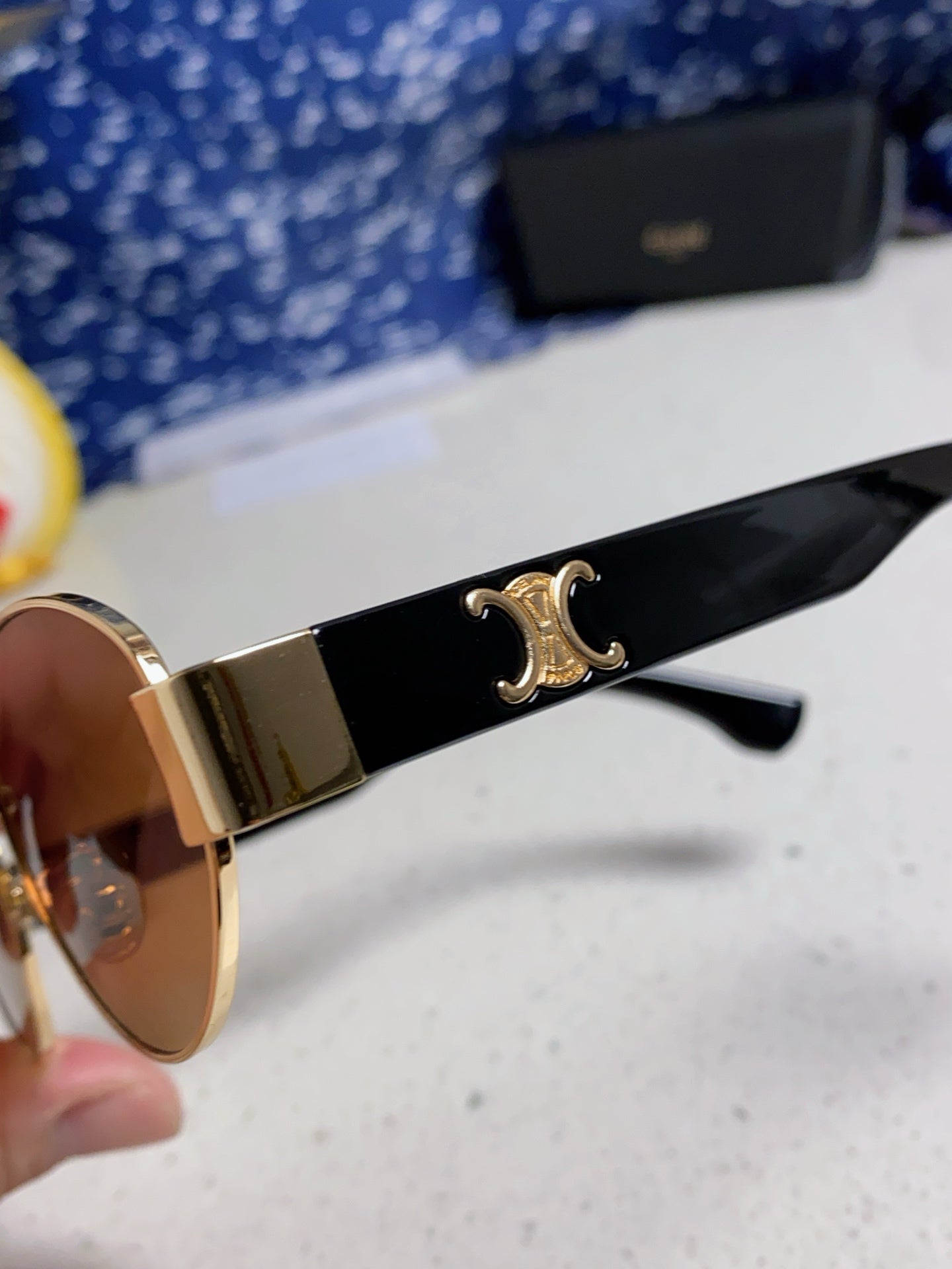 Celine Round Brown Lens Sunglasses for Men & Women - 398833 - detail image 7