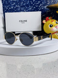 Celine Round Blue Lens Sunglasses for Men & Women - 398834