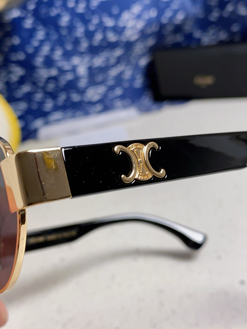Celine Round Blue Lens Sunglasses for Men & Women - 398834 - detail image 7