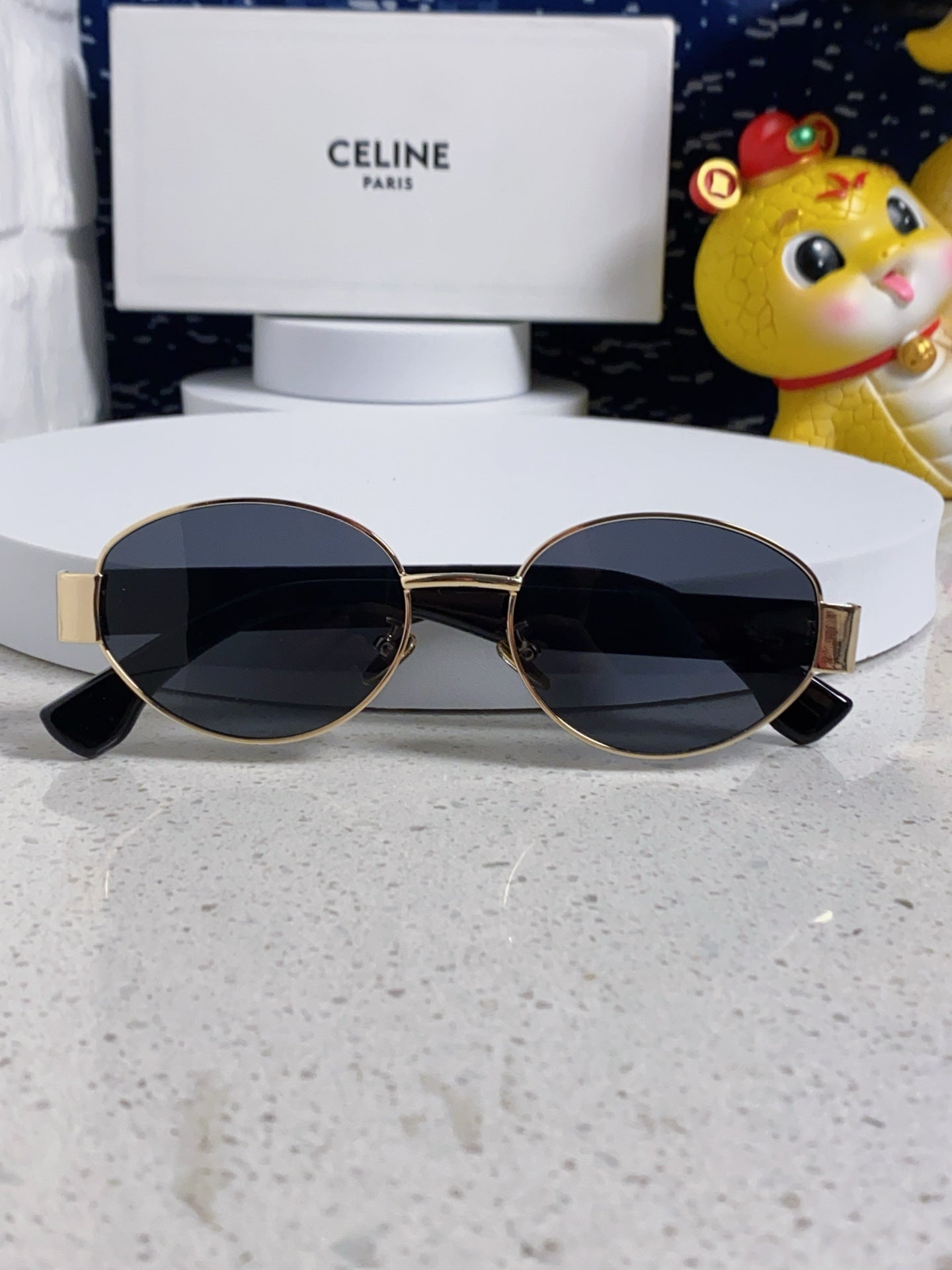 Celine Round Blue Lens Sunglasses for Men & Women - 398834 - detail image 9