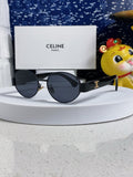 Celine Round Blue Lens Sunglasses for Men & Women - 398835