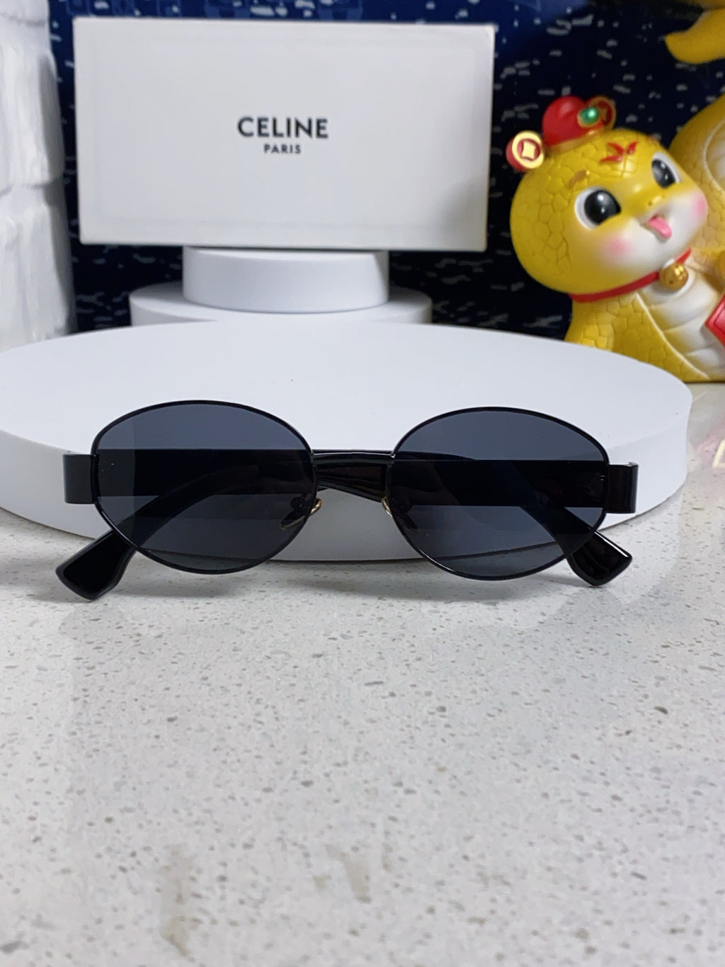 Celine Round Blue Lens Sunglasses for Men & Women - 398835 - detail image 9