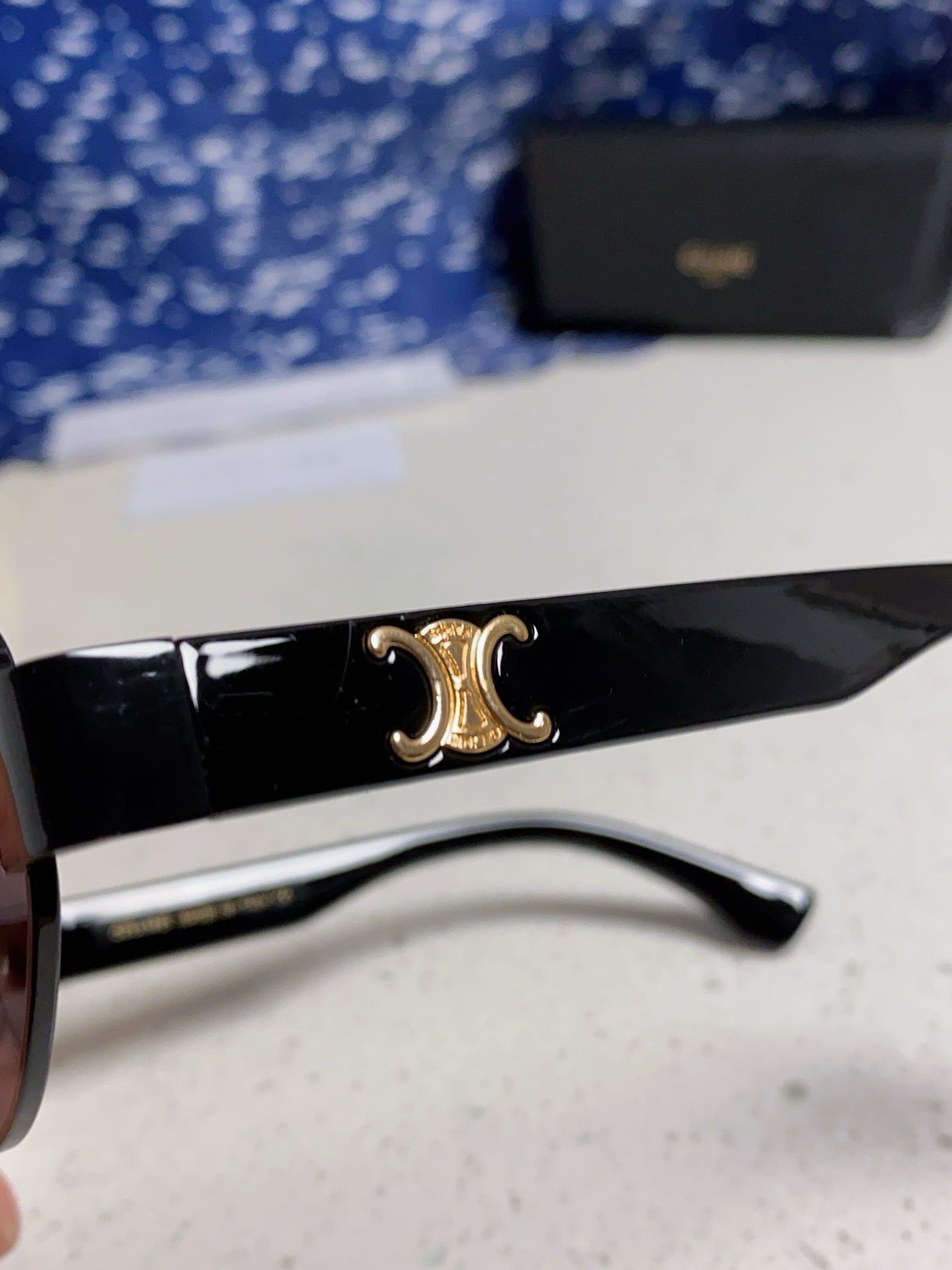 Celine Round Blue Lens Sunglasses for Men & Women - 398835 - detail image 7