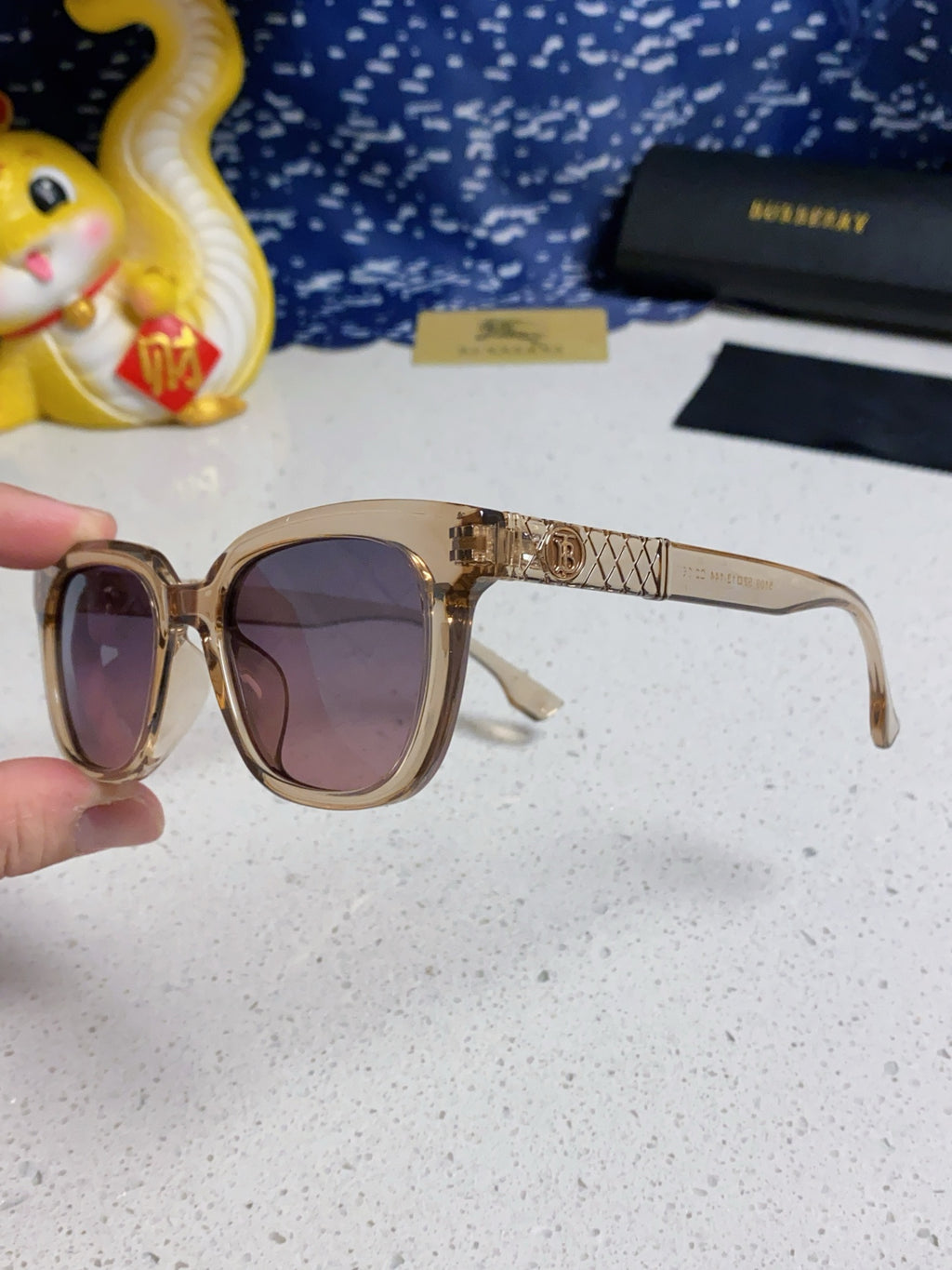 Burberry Polarized Fashion Silver Lens Sunglasses for Men & Women - 399110 - detail image 6
