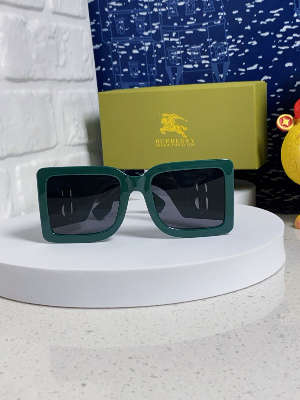 Burberry Oversized Blue Lens Sunglasses for Men & Women - 416028 - detail image 2