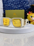 Burberry Oversized Orange Lens Sunglasses for Men & Women - 416030