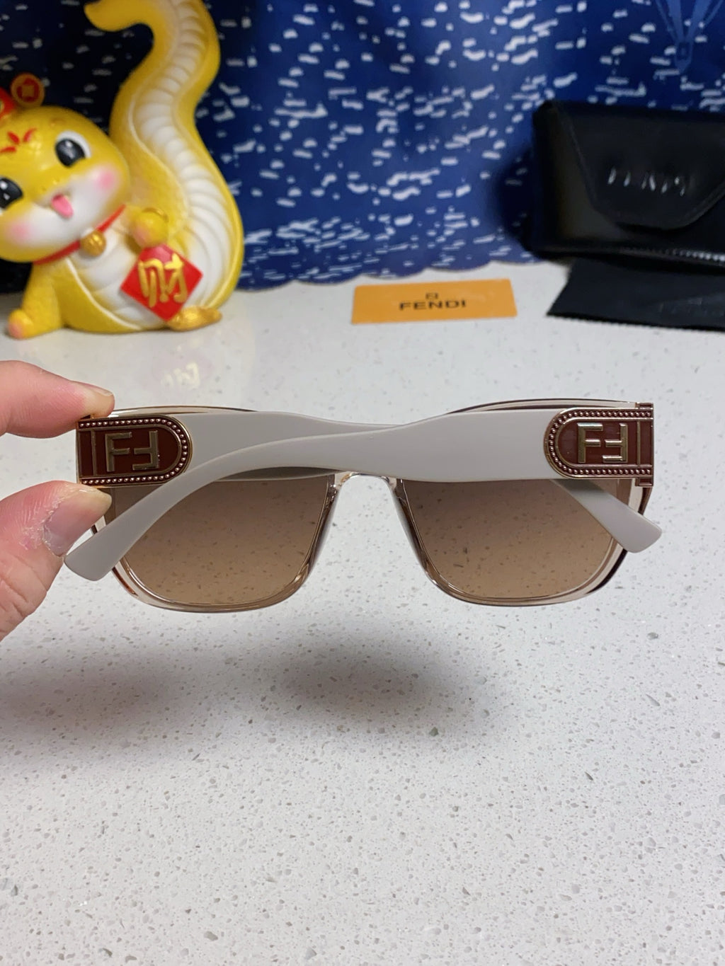 Fendi Polarized Cat-Eye Brown Lens Sunglasses for Men & Women - 416313 - detail image 5
