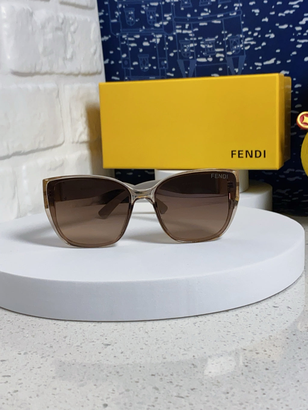 Fendi Polarized Cat-Eye Red Lens Sunglasses for Men & Women - detail image 2
