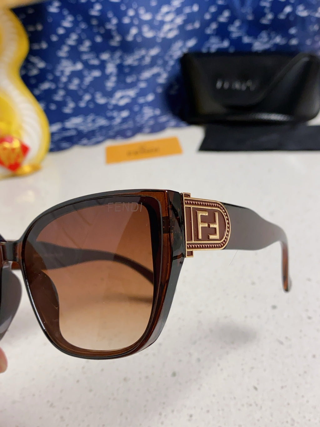 Fendi Polarized Cat-Eye Brown Lens Sunglasses for Men & Women - 416316 - detail image 7