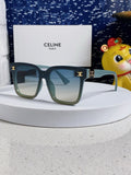 Celine Polarized Square Silver Lens Sunglasses for Men & Women
